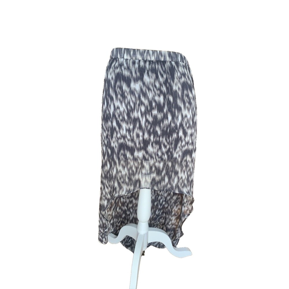 VTG 90s Y2K Express Worldwide Mesh Sheer Snakeskin Print Skirt Low Rise Small